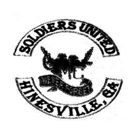 SOLDIERS UNITED MC NEVER FORGET HINESVILLE, GA trademark
