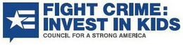 FIGHT CRIME: INVEST IN KIDS COUNCIL FOR A STRONG AMERICA trademark