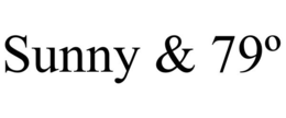 SUNNY & 79º trademark