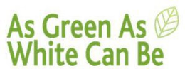 AS GREEN AS WHITE CAN BE trademark