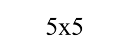 5X5 trademark