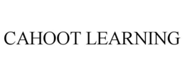 CAHOOT LEARNING trademark