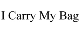 I CARRY MY BAG trademark