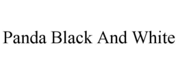 PANDA BLACK AND WHITE trademark