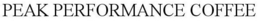 PEAK PERFORMANCE COFFEE trademark
