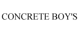 CONCRETE BOY'S trademark