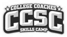 COLLEGE COACHES CCSC SKILLS CAMP trademark