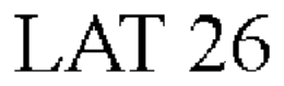 LAT 26 trademark