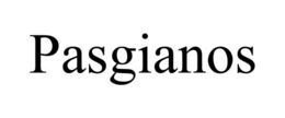 PASGIANOS trademark