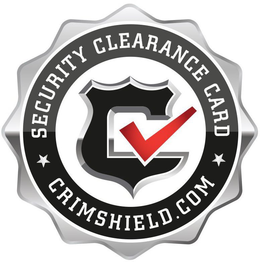 SECURITY CLEARANCE CARD CRIMSHIELD.COM trademark