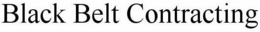 BLACK BELT CONTRACTING trademark