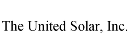 THE UNITED SOLAR, INC. trademark