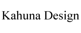 KAHUNA DESIGN trademark