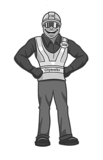 CITYWORKS SAM CW trademark