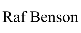 RAF BENSON trademark