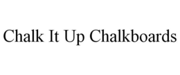 CHALK IT UP CHALKBOARDS trademark