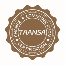 TAANSA CHANGE COMMUNICATION CERTIFICATION trademark