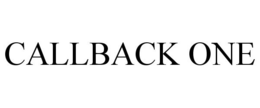 CALLBACK ONE trademark