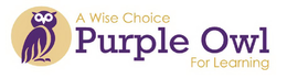 PURPLE OWL A WISE CHOICE FOR LEARNING trademark