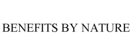 BENEFITS BY NATURE trademark