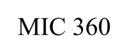 MIC 360 trademark