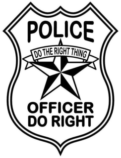 POLICE  OFFICER DO RIGHT  DO THE RIGHT THING trademark