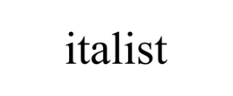 ITALIST trademark