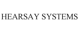 HEARSAY SYSTEMS trademark