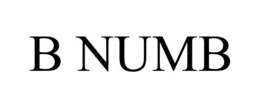 B NUMB trademark