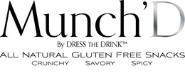 MUNCH'D BY DRESS THE DRINK ALL NATURAL GLUTEN FREE SNACK CRUNCHY SAVORY SPICY trademark