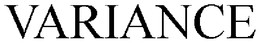 VARIANCE trademark
