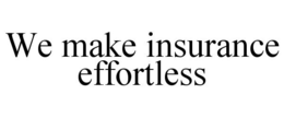 WE MAKE INSURANCE EFFORTLESS trademark