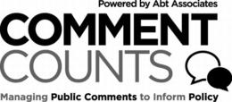 POWERED BY ABT ASSOCIATES COMMENT COUNTS MANAGING PUBLIC COMMENTS TO INFORM POLICY trademark