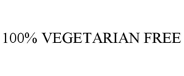 100% VEGETARIAN FREE trademark