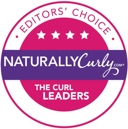 NATURALLYCURLY.COM · EDITORS' CHOICE · THE CURL LEADERS trademark