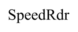 SPEEDRDR trademark