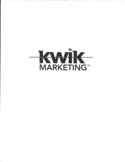 KWIK MARKETING trademark