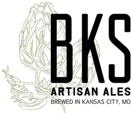 BKS ARTISAN ALES BREWED IN KANSAS CITY,MO trademark