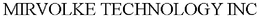 MIRVOLKE TECHNOLOGY INC trademark