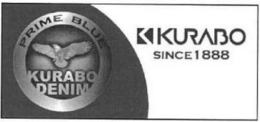 PRIME BLUE KURABO DENIM K KURABO SINCE 1888 trademark
