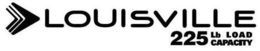 LOUISVILLE 225 LB LOAD CAPACITY trademark