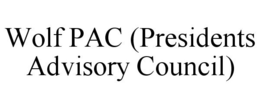 WOLF PAC (PRESIDENTS ADVISORY COUNCIL) trademark