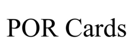 POR CARDS trademark