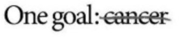 ONE GOAL: CANCER trademark