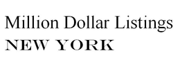 MILLION DOLLAR LISTINGS NEW YORK trademark
