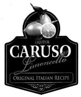 LIQUEUR CARUSO LIMONCELLO ORIGINAL ITALIAN RECIPE trademark
