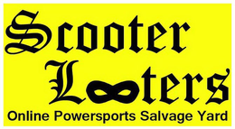 SCOOTER LOOTERS ONLINE POWERSPORTS SALVAGE YARD trademark
