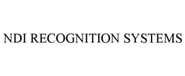 NDI RECOGNITION SYSTEMS trademark