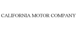 CALIFORNIA MOTOR COMPANY trademark