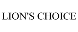 LION'S CHOICE trademark